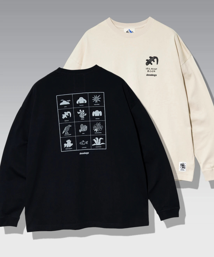 go slow caravan(ゴースローキャラバン) |devadurga/デヴァドゥルガ ISLAND BOOK WIDE L/S TEE (MENS)