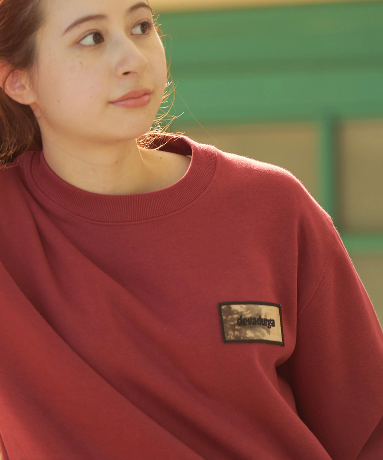 go slow caravan(ゴースローキャラバン) |devadurga/デヴァドゥルガ LOGO PATCH SWEAT (MENS)