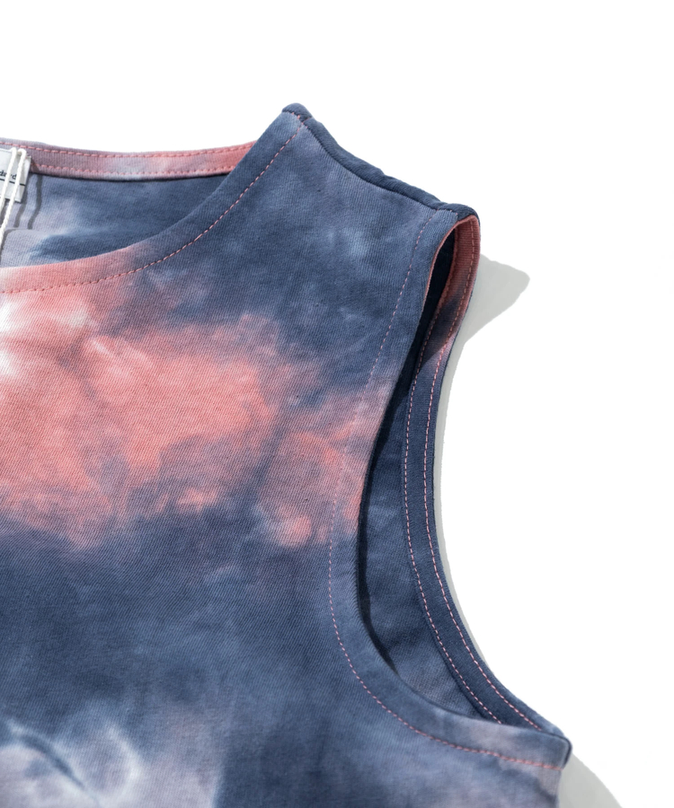 go slow caravan(ゴースローキャラバン) |GENTIL/ジャンティー タイダイクルーネックラウンド裾タンク (WOMENS)