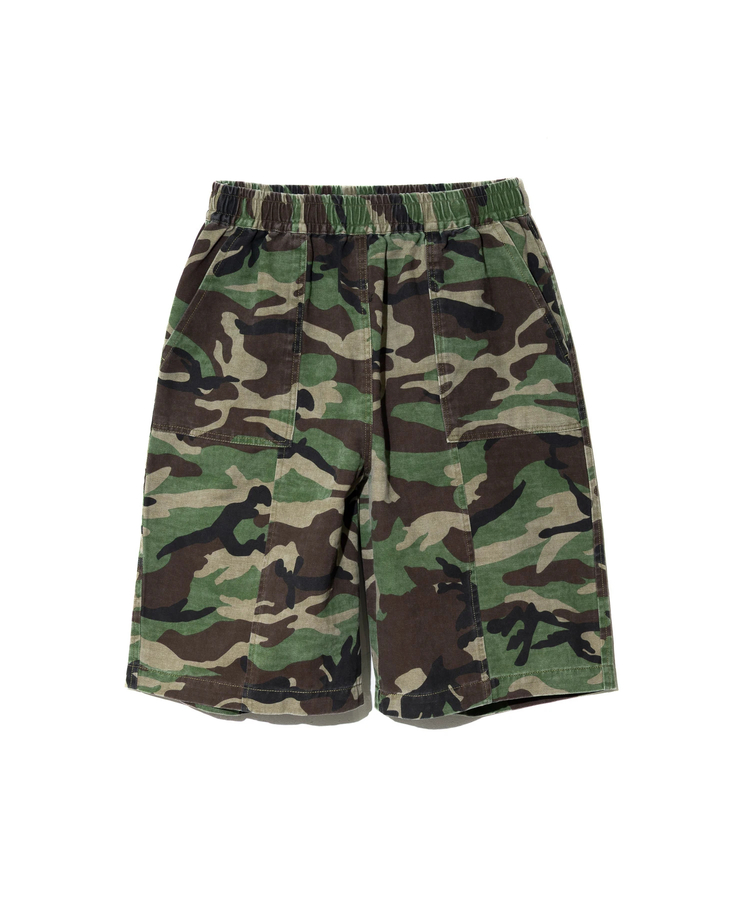 GENTIL/ジャンティー 迷彩柄ハーフパンツ (WOMENS