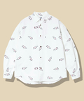 go slow caravan(ゴースローキャラバン) |オックス総柄プリントR/Gシャツ (MENS/WOMENS)
