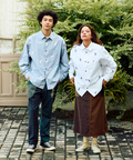 go slow caravan(ゴースローキャラバン) |オックス総柄プリントR/Gシャツ (MENS/WOMENS)
