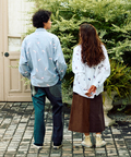 go slow caravan(ゴースローキャラバン) |オックス総柄プリントR/Gシャツ (MENS/WOMENS)