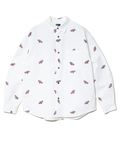 go slow caravan(ゴースローキャラバン) |オックス総柄プリントR/Gシャツ (MENS/WOMENS)
