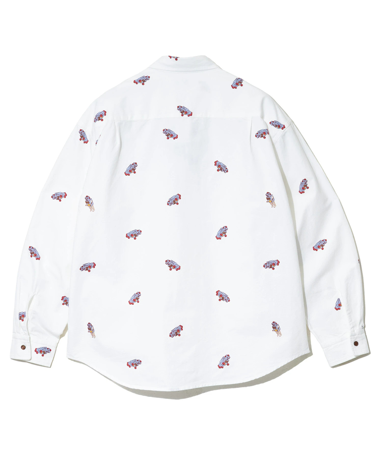 go slow caravan(ゴースローキャラバン) |オックス総柄プリントR/Gシャツ (MENS/WOMENS)