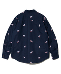 go slow caravan(ゴースローキャラバン) |オックス総柄プリントR/Gシャツ (MENS/WOMENS)