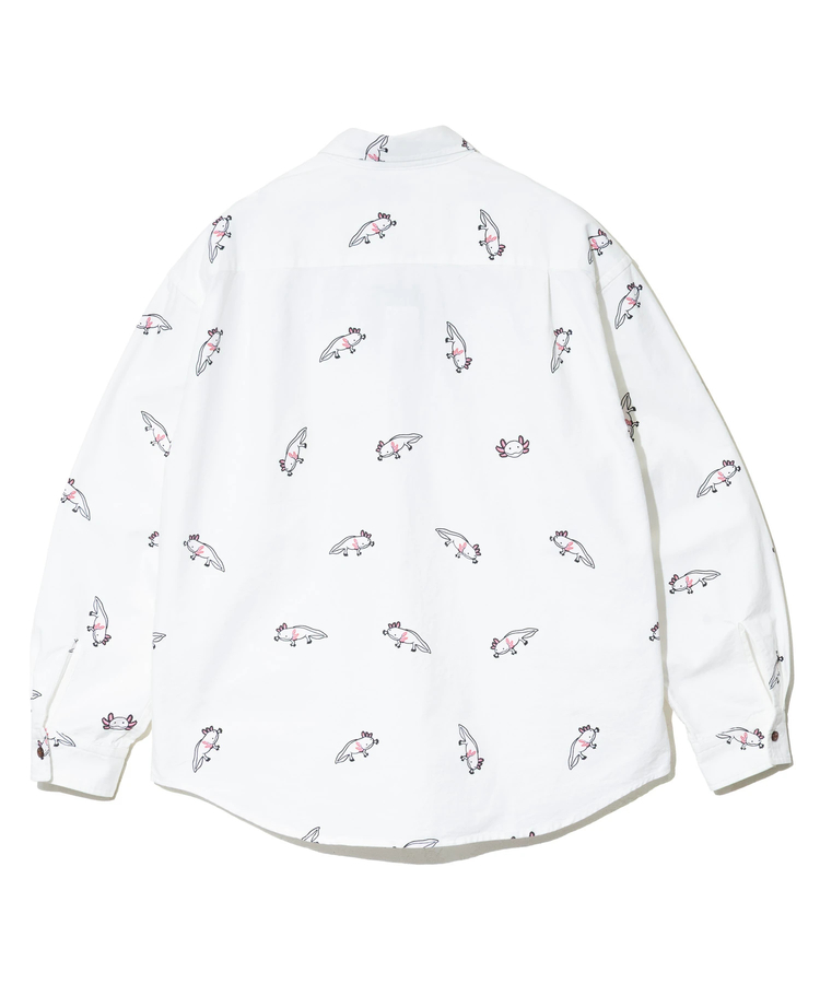 go slow caravan(ゴースローキャラバン) |オックス総柄プリントR/Gシャツ (MENS/WOMENS)