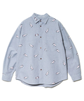 go slow caravan(ゴースローキャラバン) |オックス総柄プリントR/Gシャツ (MENS/WOMENS)