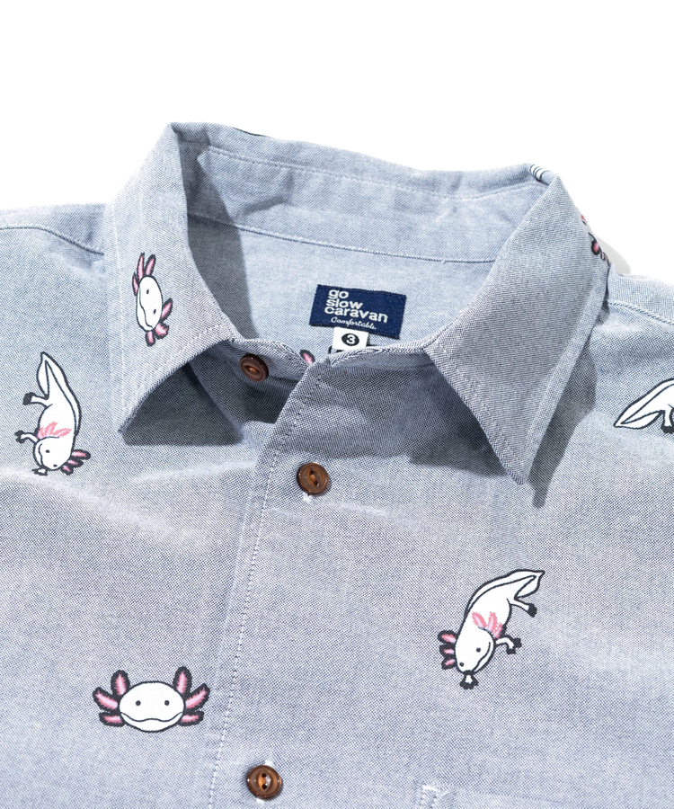 go slow caravan(ゴースローキャラバン) |オックス総柄プリントR/Gシャツ (MENS/WOMENS)