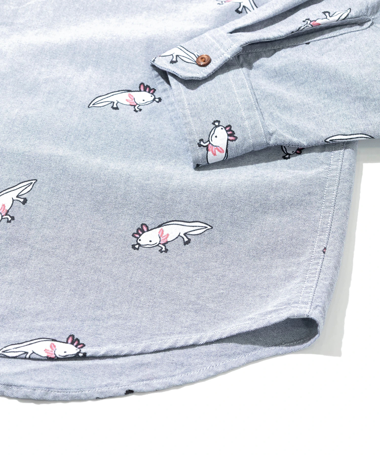 go slow caravan(ゴースローキャラバン) |オックス総柄プリントR/Gシャツ (MENS/WOMENS)
