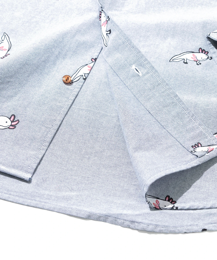 go slow caravan(ゴースローキャラバン) |オックス総柄プリントR/Gシャツ (MENS/WOMENS)