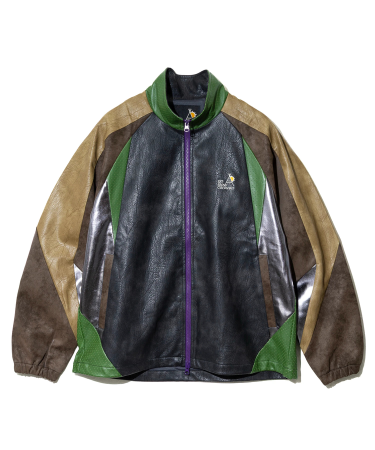 go slow caravan(ゴースローキャラバン) |フェイクレザースウィッチングブルゾン (MENS)