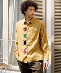 go slow caravan(ゴースローキャラバン) |コーデュロイ前立て刺繍シャツ (MENS/WOMENS)