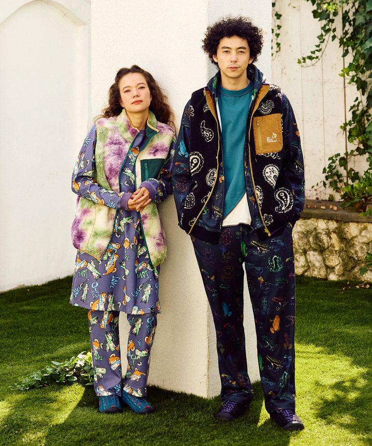 go slow caravan(ゴースローキャラバン) |ボア×ナイロンリバーシブルベスト (MENS) 