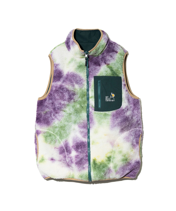 go slow caravan(ゴースローキャラバン) |ボア×ナイロンリバーシブルベスト (MENS) 