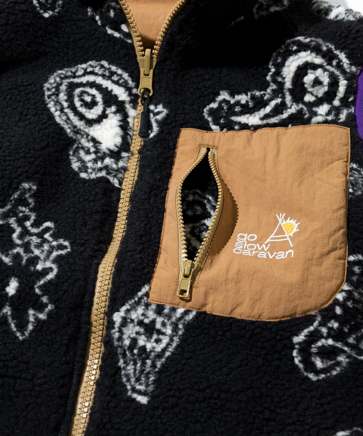 go slow caravan(ゴースローキャラバン) |ボア×ナイロンリバーシブルベスト (MENS) 