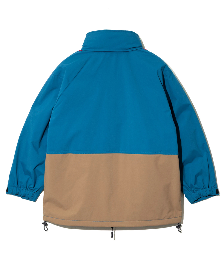 go slow caravan(ゴースローキャラバン) |2レイヤークレイジー/総柄プリントフードインスタンドブルゾン (MENS/WOMENS)