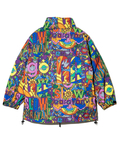 go slow caravan(ゴースローキャラバン) |2レイヤークレイジー/総柄プリントフードインスタンドブルゾン (MENS/WOMENS)