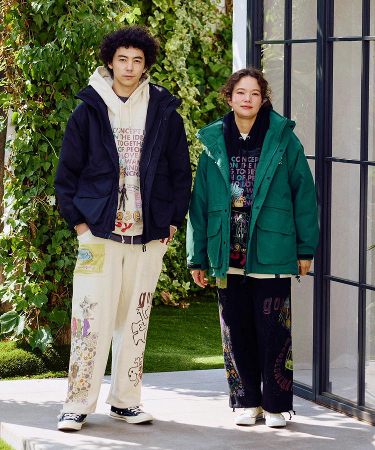 go slow caravan(ゴースローキャラバン) |2レイヤーフードインスタンドブルゾン (MENS)