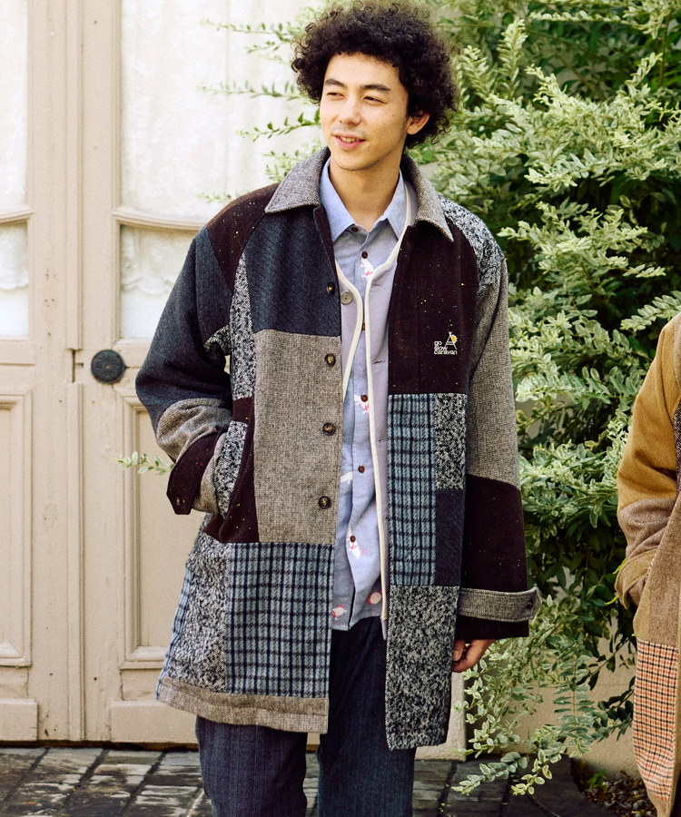 go slow caravan(ゴースローキャラバン) |WOOL LIKE FABRICバルマカンコート (MENS)