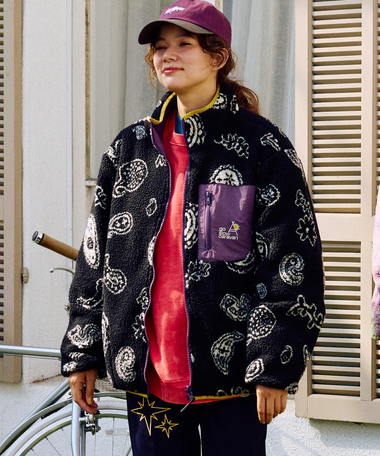 go slow caravan(ゴースローキャラバン) |ボア×ナイロン リバーシブルジャケット (MENS/WOMENS)