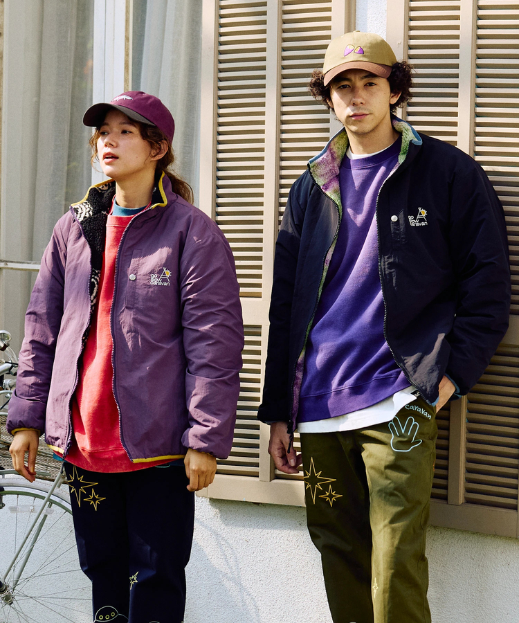 go slow caravan(ゴースローキャラバン) |ボア×ナイロン リバーシブルジャケット (MENS/WOMENS)