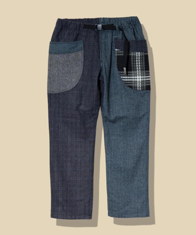 go slow caravan(ゴースローキャラバン) |WOOL LIKE FABLIC脇ポケクレイジーパンツ (MENS/WOMENS) 