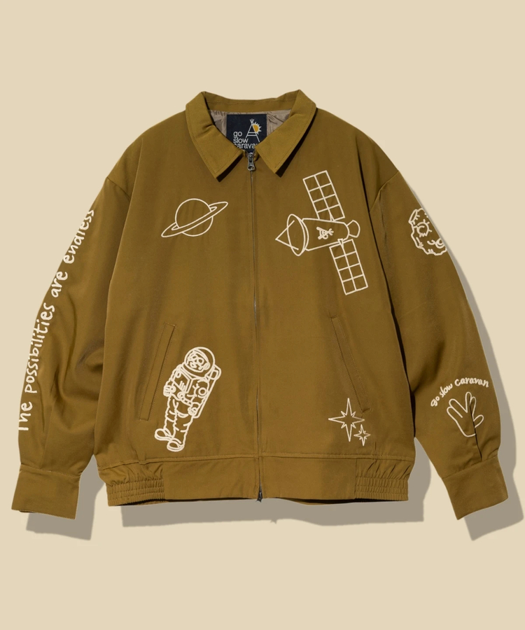 go slow caravan(ゴースローキャラバン) |エステルツイル刺繍ブルゾン (MENS)