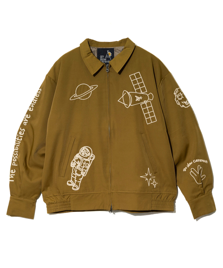 go slow caravan(ゴースローキャラバン) |エステルツイル刺繍ブルゾン (MENS)