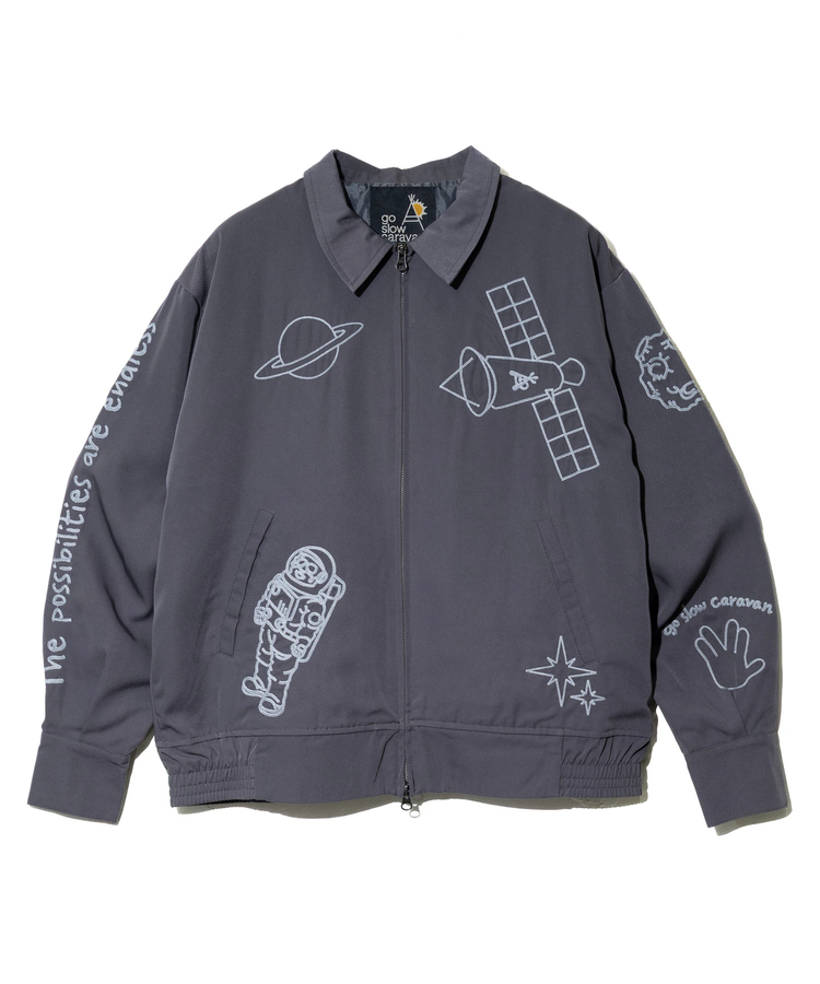 go slow caravan(ゴースローキャラバン) |エステルツイル刺繍ブルゾン (MENS)