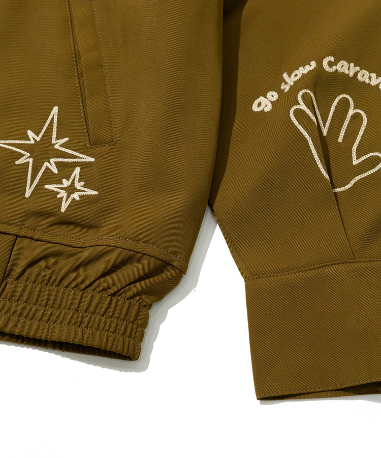 go slow caravan(ゴースローキャラバン) |エステルツイル刺繍ブルゾン (MENS)