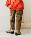 go slow caravan(ゴースローキャラバン) |ストレッチコーデュロイ ほねほね刺繍アンクルパンツ (MENS/WOMENS)