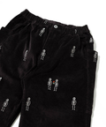 go slow caravan(ゴースローキャラバン) |ストレッチコーデュロイ ほねほね刺繍アンクルパンツ (MENS/WOMENS)