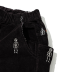 go slow caravan(ゴースローキャラバン) |ストレッチコーデュロイ ほねほね刺繍アンクルパンツ (MENS/WOMENS)