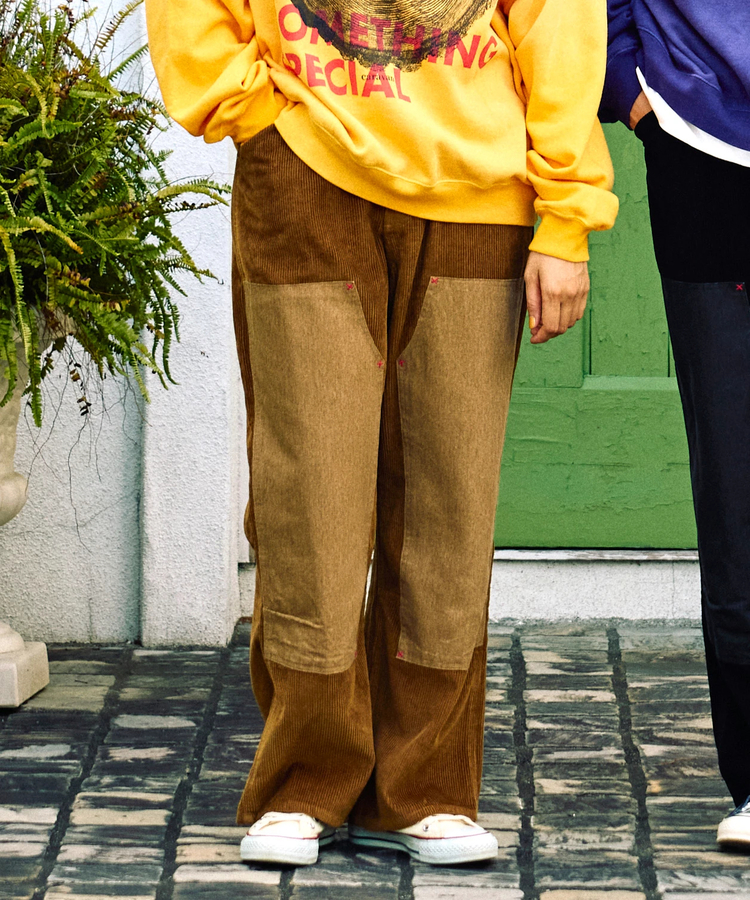 go slow caravan(ゴースローキャラバン) |コーデユロイDOUBLE KNEEワークパンツ (MENS)
