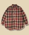 go slow caravan(ゴースローキャラバン) |ビエラチェックギャザーオーバーシャツ (MENS)