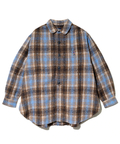 go slow caravan(ゴースローキャラバン) |ビエラチェックギャザーオーバーシャツ (MENS)