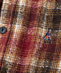 go slow caravan(ゴースローキャラバン) |ビエラチェックギャザーオーバーシャツ (MENS)