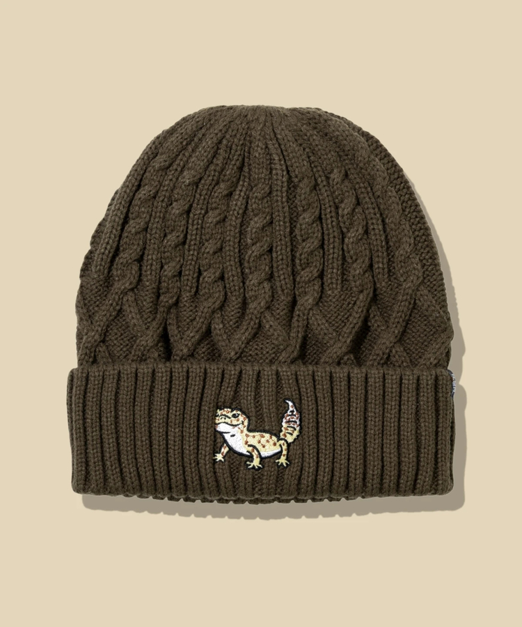 go slow caravan(ゴースローキャラバン) |ケーブル刺繍ニットキャップ