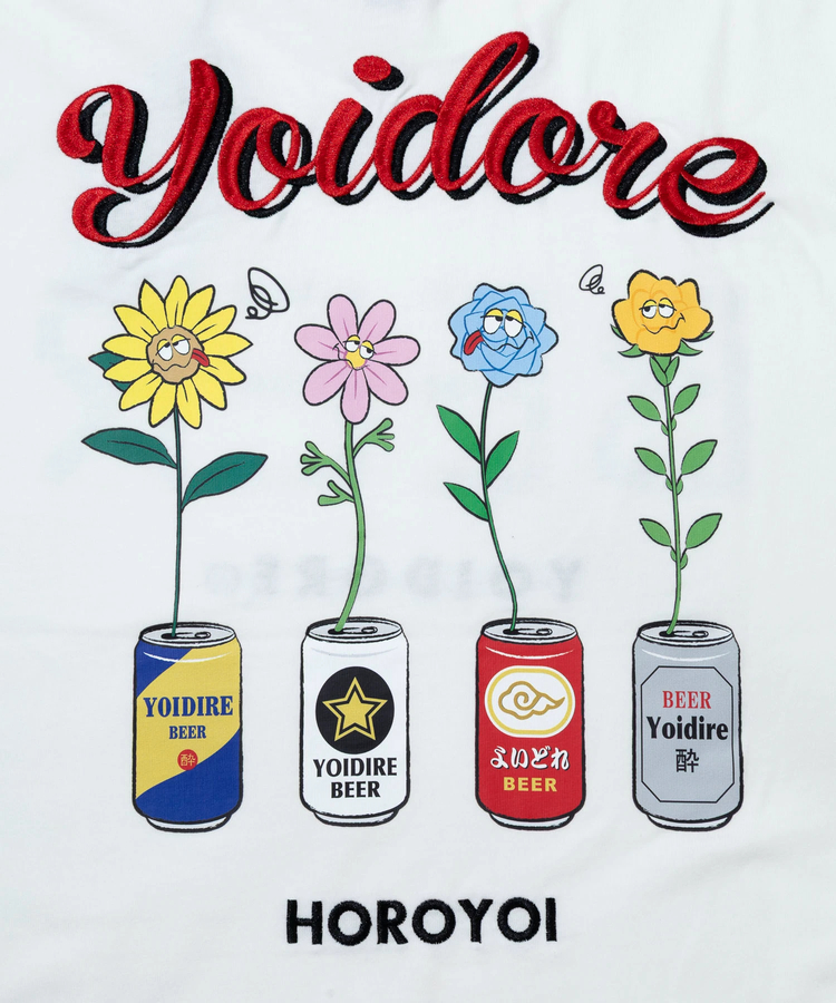 go slow caravan(ゴースローキャラバン) |YOIDORE/酔いどれ 酔っ払いフラワー TEE (MENS)