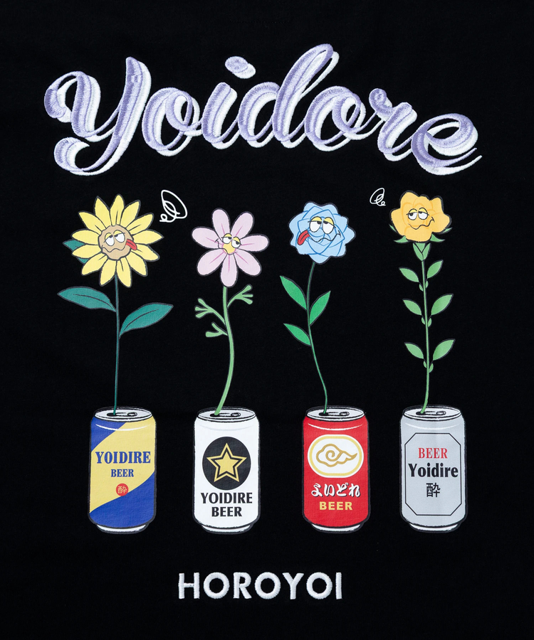 go slow caravan(ゴースローキャラバン) |YOIDORE/酔いどれ 酔っ払いフラワー TEE (MENS)