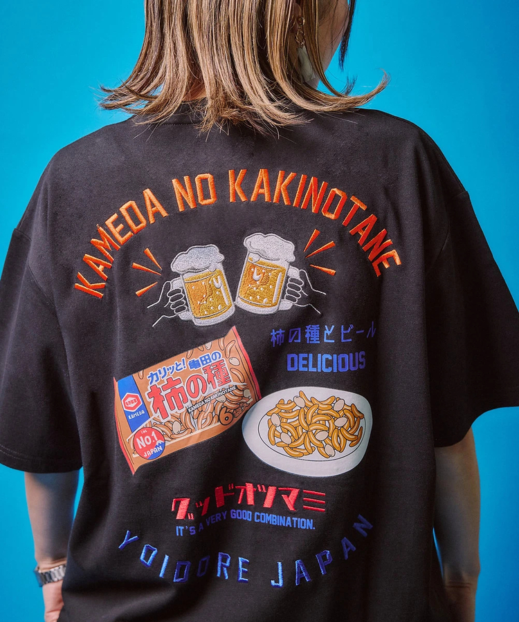 go slow caravan(ゴースローキャラバン) |YOIDORE/酔いどれ 柿の種 コラボ TEE (MENS)