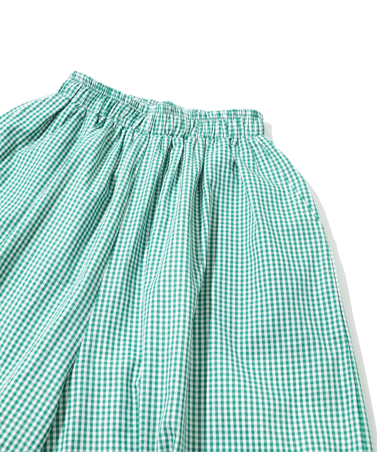COLORK/カラック ギンガムチェックワイドバルーンパンツ (WOMENS