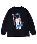 go slow caravan(ゴースローキャラバン) |【NISSAN×go slow caravan】超ヘビーUSA/CRALLYメカニック猫ロングスリーブTEE (MENS)
