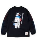 go slow caravan(ゴースローキャラバン) |【NISSAN×go slow caravan】超ヘビーUSA/CRALLYメカニック猫ロングスリーブTEE (MENS)