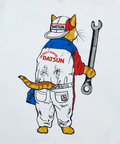 go slow caravan(ゴースローキャラバン) |【NISSAN×go slow caravan】超ヘビーUSA/CRALLYメカニック猫ロングスリーブTEE (MENS)
