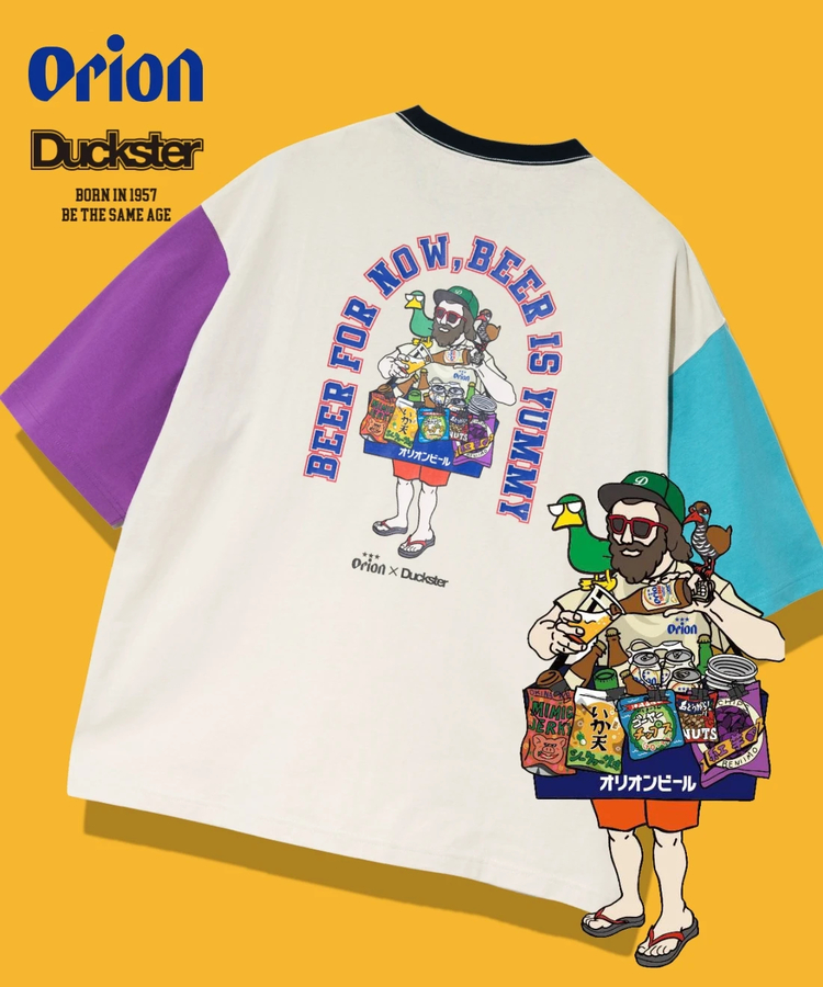 go slow caravan(ゴースローキャラバン) |【ORION × Duckster】オリオンビールコラボTEE BEER FOR NOW (MENS)