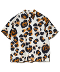 go slow caravan(ゴースローキャラバン) |Revo./レヴォ ペイントレオパードパターンSSシャツ (MENS)