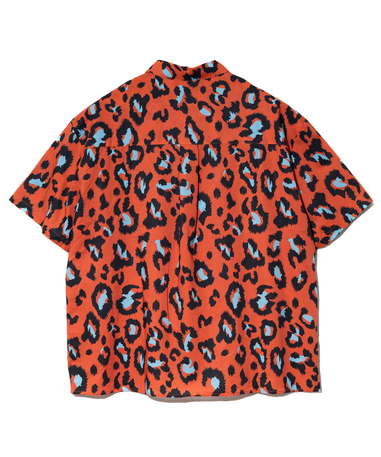 go slow caravan(ゴースローキャラバン) |Revo./レヴォ ペイントレオパードパターンSSシャツ (MENS)