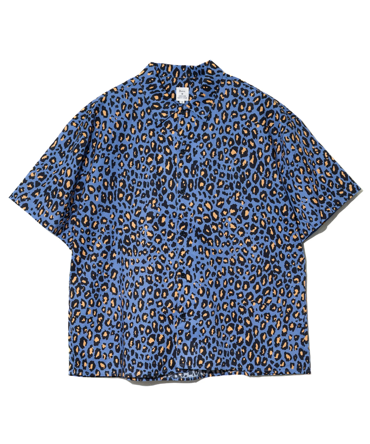 go slow caravan(ゴースローキャラバン) |Revo./レヴォ ペイントレオパードパターンSSシャツ (MENS)